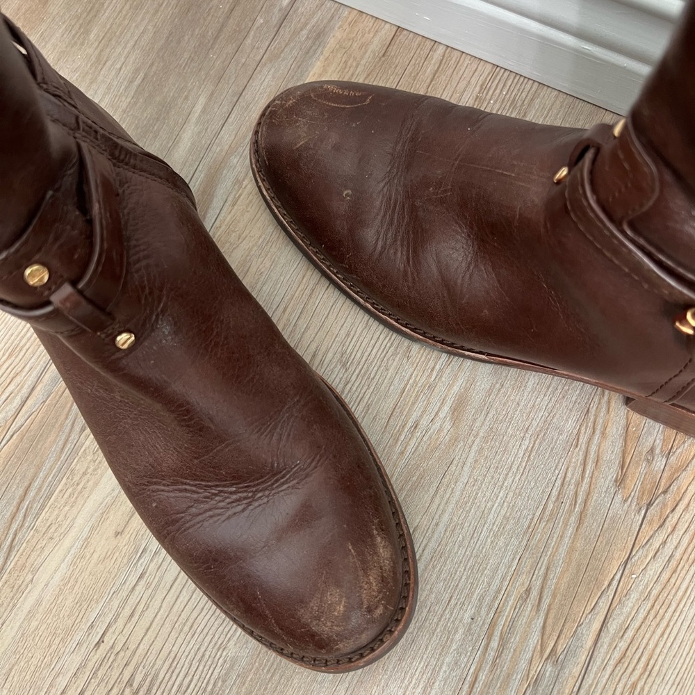Tory Burch Almond Marlene Riding Boot - Picture 2 of 6